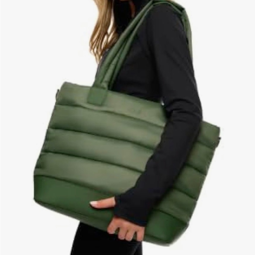 Lole Olive Green Quilted Tote